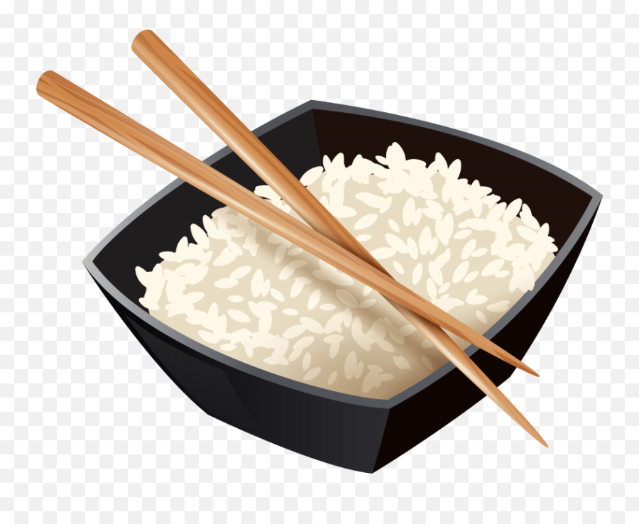Rice Emoji Transparent Png Clipart - Chopstickers Clipart,Emoji Rice With Black Square