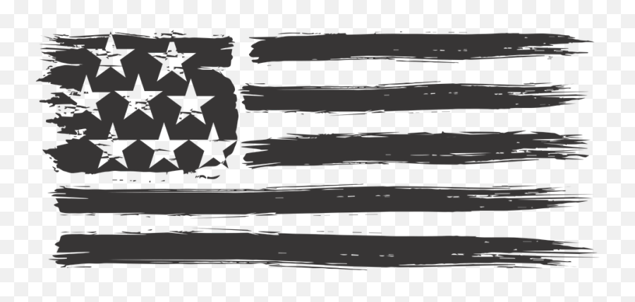Usa Flag Distressed Stars And - Black Usa Flag Png Emoji,American Flag Emoticon For Facebook