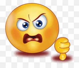 Gradient Angry Emoji PNG Free Download Mart - Dislike Face