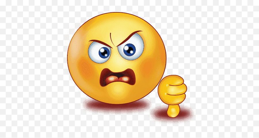 Gradient Angry Emoji Png Free Download Png Mart - Dislike Emoji Face,Angry Emoji