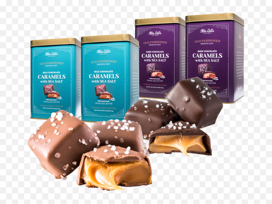 2 - Pack Mrs Callu0027s Sea Salt Chocolate Caramels Mrs Old Fashioned Chocolate Caramels Emoji,Salt Emoji