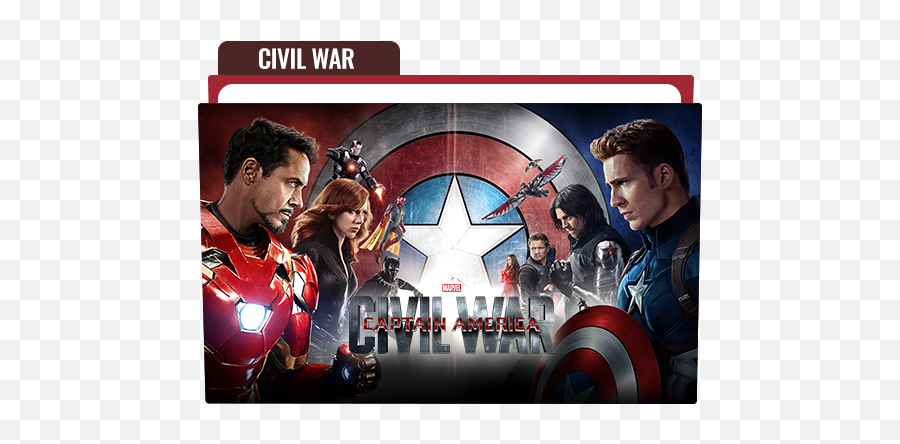Captain America Civil War Folder Icon - Captain America Civil War Emoji,Captain America Emoji
