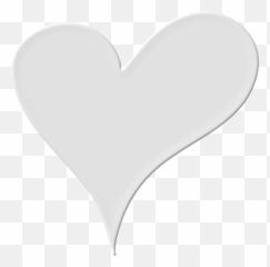 Gray Heart Clipart - Transparent Background Grey Emoji