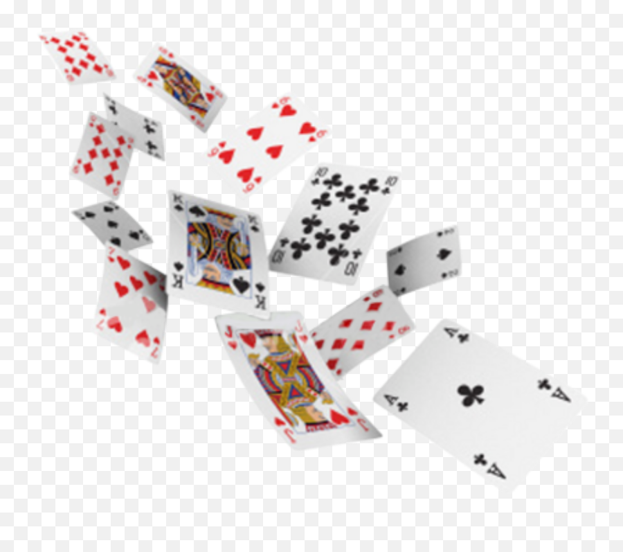 Freetoedit Cards Hearts Spades Ace - Transparent Flying Cards Png Emoji,Ace Of Spades Emoji