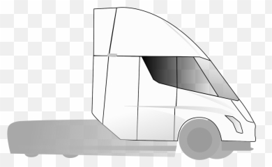 Tesla Semi Truck Drawing - Tesla Semi Truck Drawing Emoji,Semi Truck Emoji