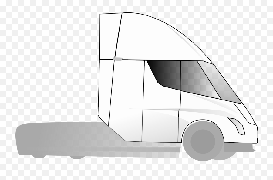 Tesla Semi Truck Drawing - Tesla Semi Truck Drawing Emoji,Semi Truck Emoji