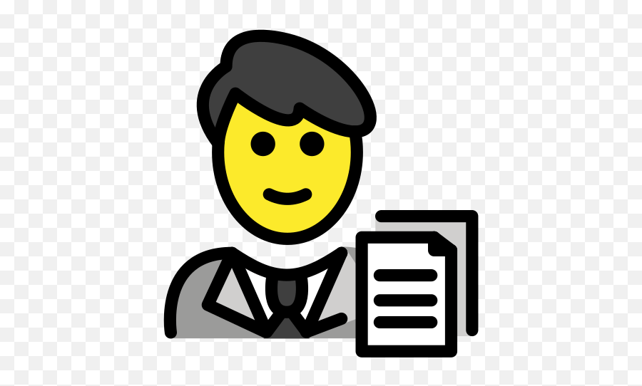 Man Office Worker - Men Office Worker Emoji,Worker Emoji