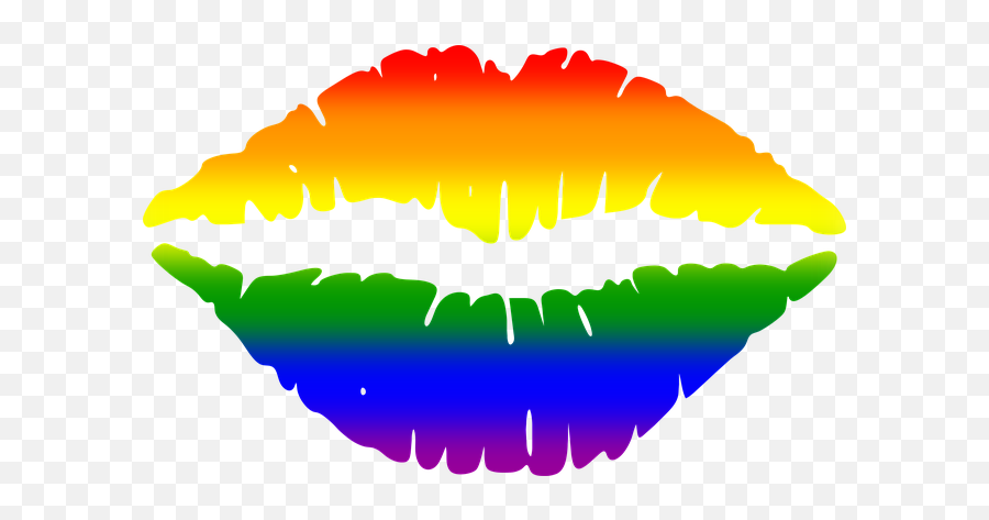 Mouth Gay Lips - Lips Clip Art Emoji,Gay Pride Emoji