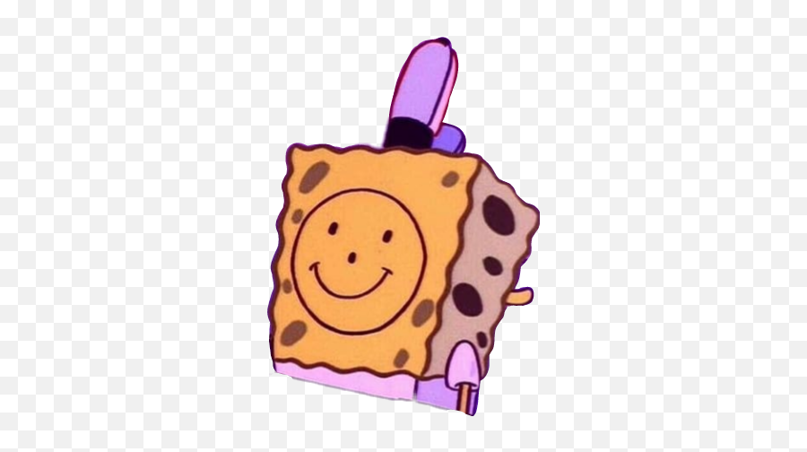 Spongebob Aesthetic Smile Smiley Face Cartoon Meme Tumb - Smiley Face Aesthetic Emoji,Emoticon Meme