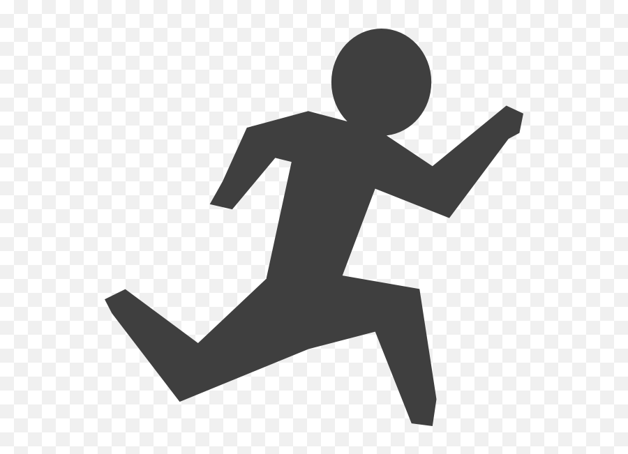 Person Running Clipart - Running Man Clip Art Emoji,Jogging Emoji