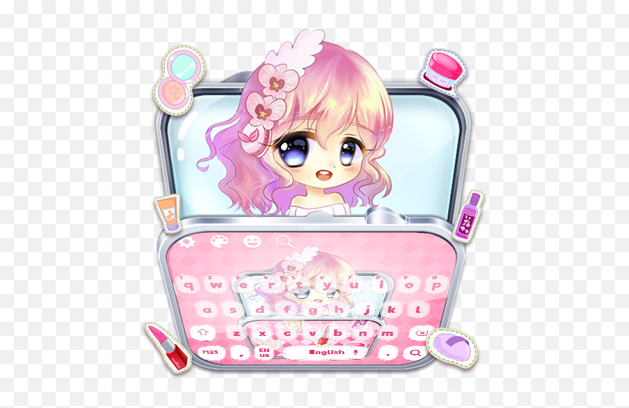 Makeup Cute Girl Keyboard U2013 U201egoogle Playu201c Programos - For Teen Emoji,Angel Devil Emoji