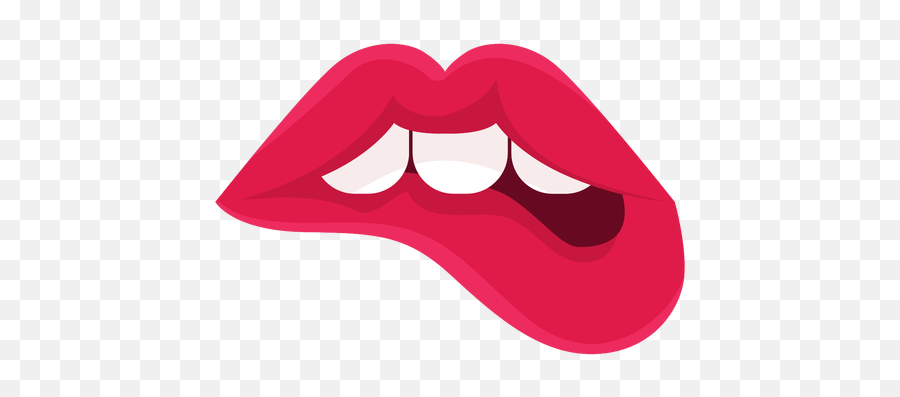 Female Lips Biting Icon - Lips Icon Png Emoji,Tongue Licking Emoji