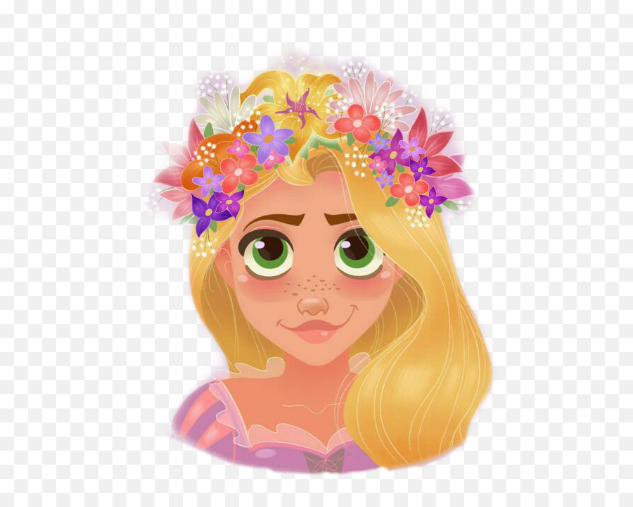 Rapunzel Princess - Coroa De Flores Da Rapunzel Emoji,Rapunzel Emoji