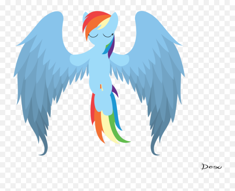 Rainbow Dash Fan Club - Mlp Rainbow Dash Angel Emoji,Angel Wings Emoji Copy And Paste