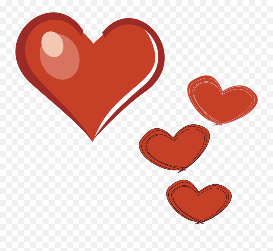 Hearts Love Scrapbook Nature Pink - Liebe Clipart Transparent Emoji,Gift Heart Emoji