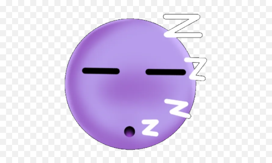 Emoji Whatsapp Stickers - Smiley,Purple Circle Emoji