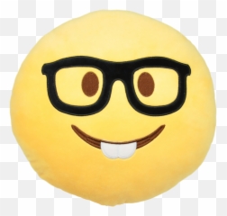 Emojikudde Som Är En Nörd - Man With Glasses
