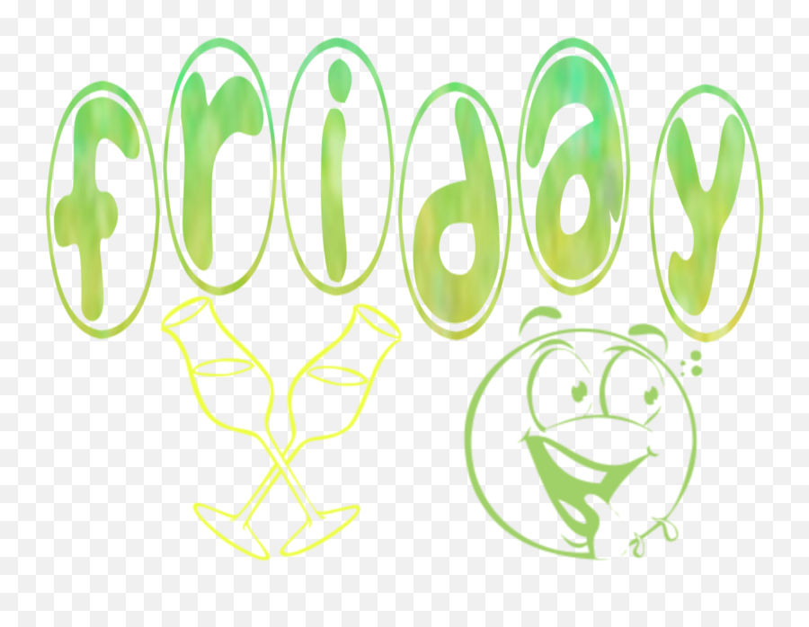 Mq Green Friday Cheers Words - Stencil Emoji,Cheers Emoticon