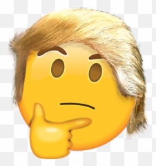 Download Trump Think Thonk - Donald Thinking Emoji