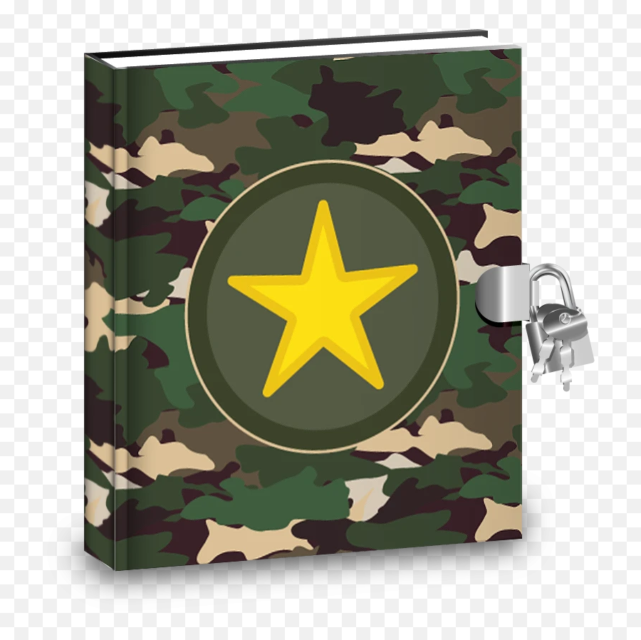 Gift Idea Classic Camo Kids Diary With Lock - Cross Emoji,Camouflage Emoji