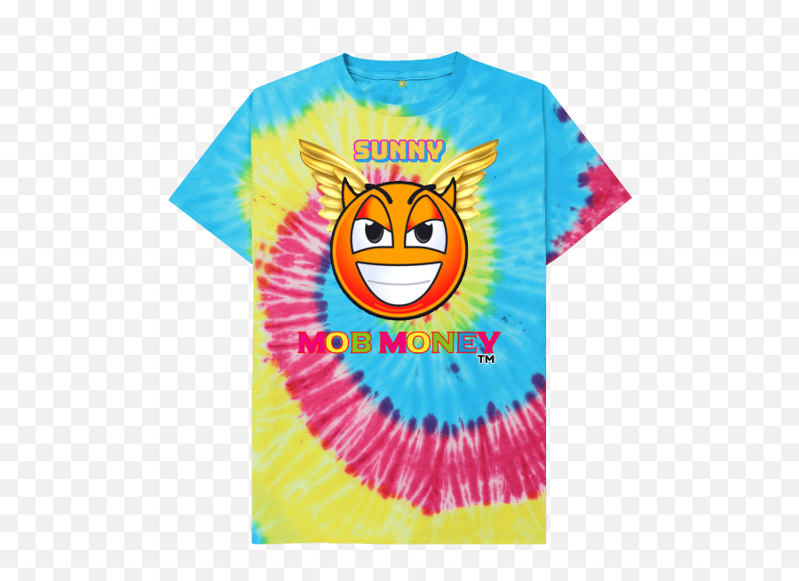 Mob Money Clique Clothing - Tie Dye Shirt Mock Up Emoji,Tie Dye Emoji