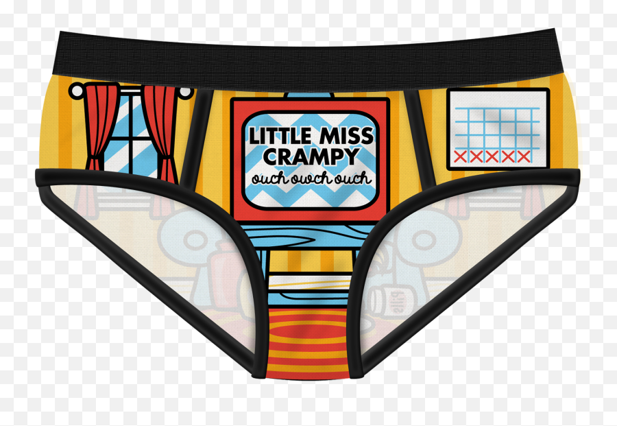 Little Miss Crampy Briefs - Period Panties Little Miss Crampy Briefs Emoji,Underwear Emoticon