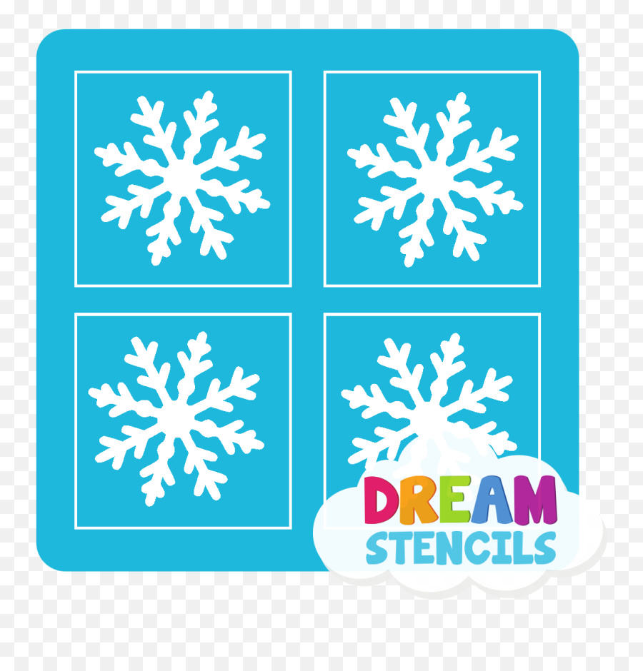 Mini 4 In 1 Snowflake Glitter Tattoo Stencil - Hp 5pc Pack Decorative Emoji,Snowflake Emoji