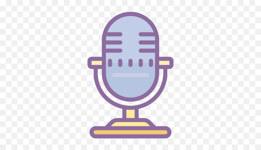 Microphone Icon - Free Download Png And Vector Icon Cute Color Style For Graphic Design Emoji,Microphone Emoji