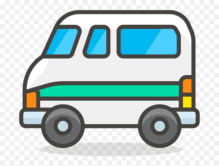 Minibus Emoji Clipart - Cartoon Minibus,Bus Emoji