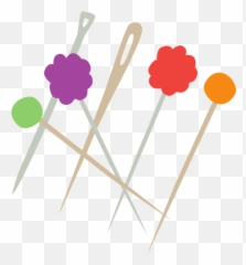 Sewing Needle And Marking Pins Clipart - Sewing Needles Clipart Emoji,Sewing Emoji
