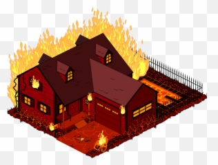 Download HD Png House On Fire Transparent - Burn Clipart Emoji