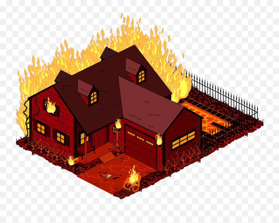 Download Hd Png House On Fire Transparent House On Fire - Transparent Burn House Clipart Emoji,House Emoji Png