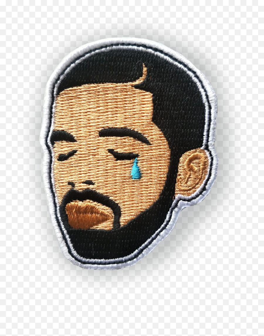 Crying Drake Patch - For Adult Emoji,Fortune Cookie Emoji