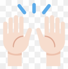 Raising Hands Emoji with Light Skin Tone Meaning - Two Up