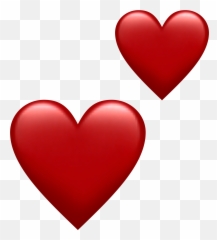 Heart Redtwoemojipixle22 - Red Double Heart Emoji,Two Emoji