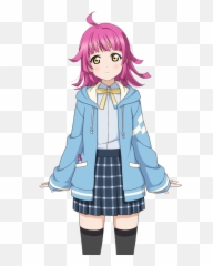 Nijigasaki Academy - Rina Tennoji Face Reveal Emoji,Kilt Emoji