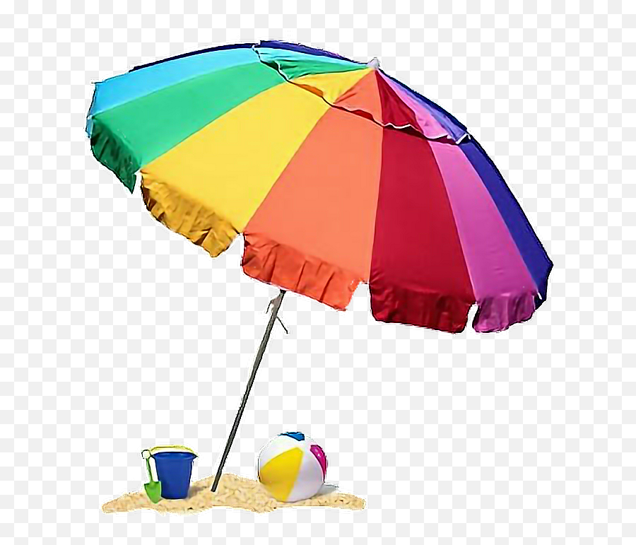 Beach Umbrella Umbrella Colourfull - Beach Umbrella Emoji,Beach Umbrella Emoji