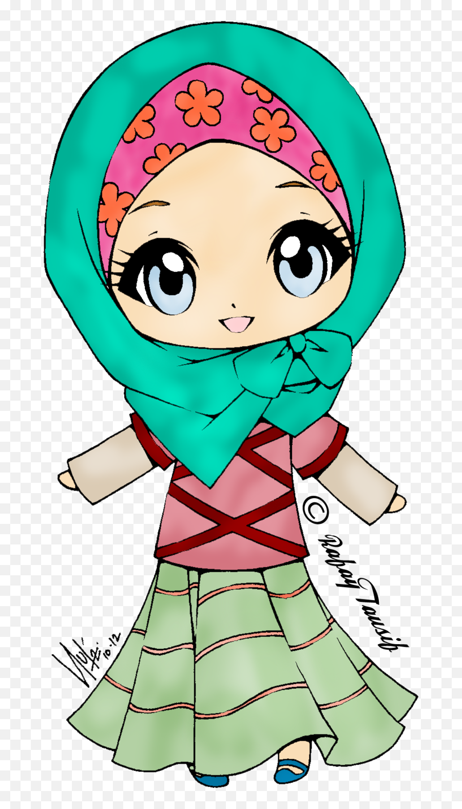 Muslim Girl Clipart - Muslim Girl Coloring Pages Emoji,Cute Girl Emoji