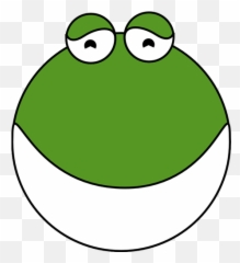 Cute Frog Face Vector Image - Gambar Kepala Katak Kartun Emoji,Sleeping Emoji