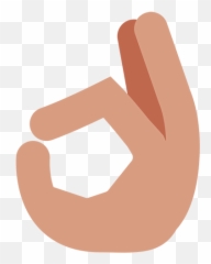 861 Emojis Free Clipart - Ok Hand