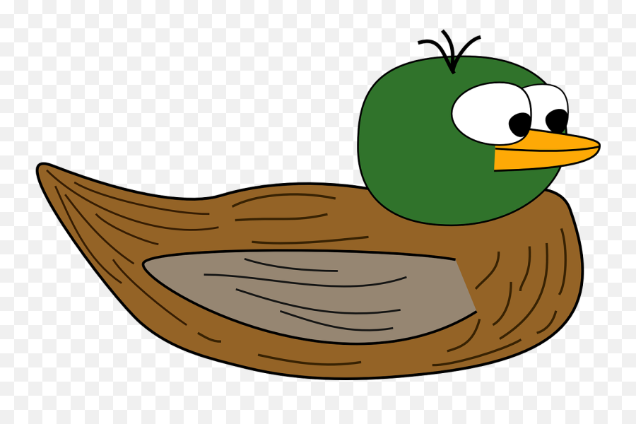 Duck Swim Brown Gray Green - Duck With No Legs Emoji,Baby Duck Emoji