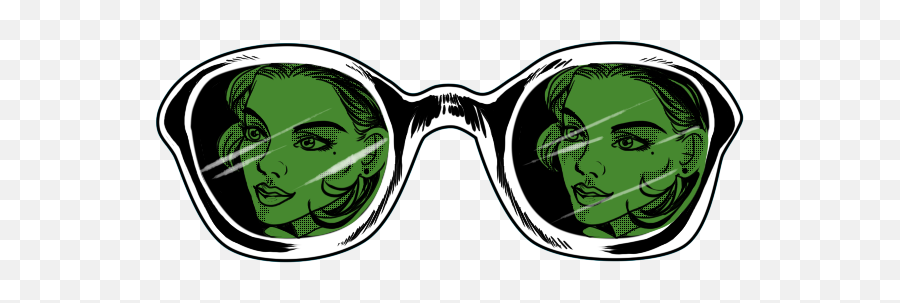 Emoji Girl Glasses Freetoedit Mimi Ftestickers - Illustration,Hulk Emoji