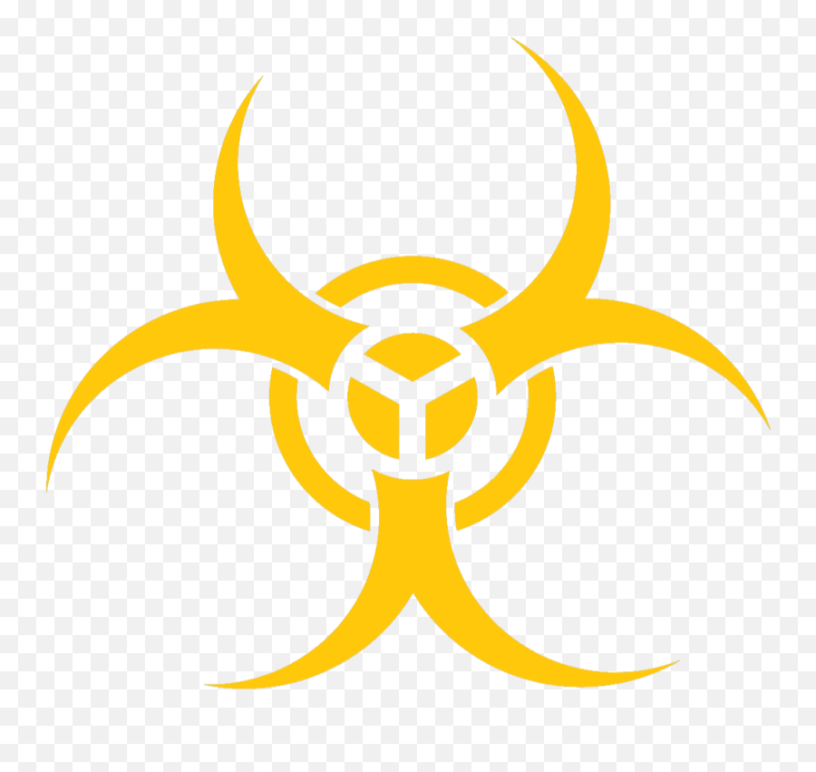 Hazard - High Resolution Biohazard Symbol Emoji,Radioactive Symbol Emoji