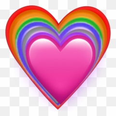 Rainbow Heart Emoji -