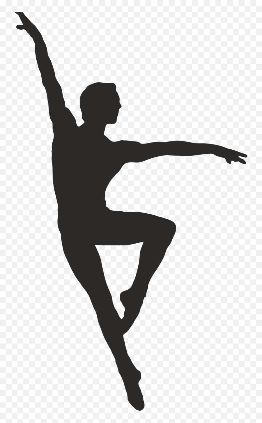 Transparent Background Male Dancer Clipart - Male Ballet Dancer Silhouette Emoji,Dancing Guy Emoji