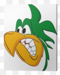Angry Parrot Cartoon Isolated - Emoji