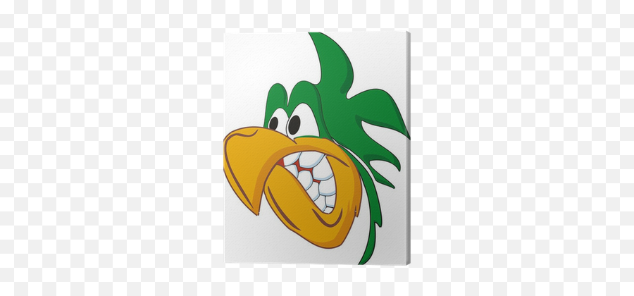 Angry Parrot Cartoon Isolated - Cartoon Angry Parrot Emoji,High Five Emoticon