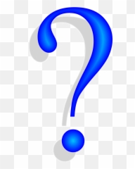 Free Blue Question Mark Transparent Download Clip Art - Gif Emoji