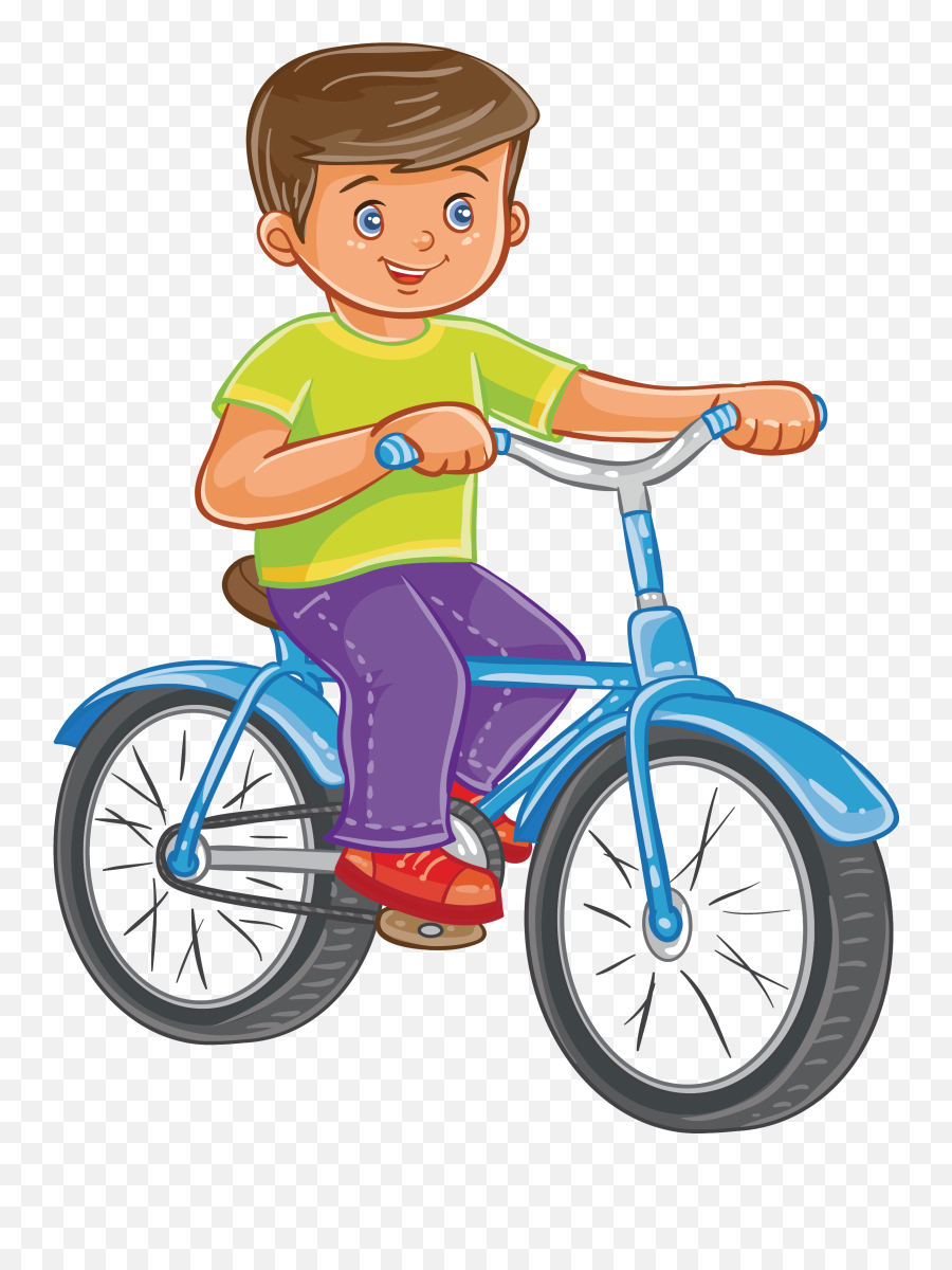 Clipart Bicycle Blue Bike Clipart Bicycle Blue Bike - Ride A Bike Cartoon Png Emoji,Cycle Emoji