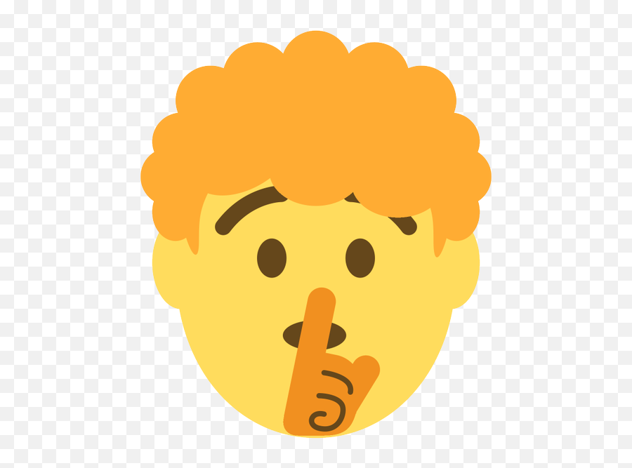 Curly Emoji,Shushing Emoji